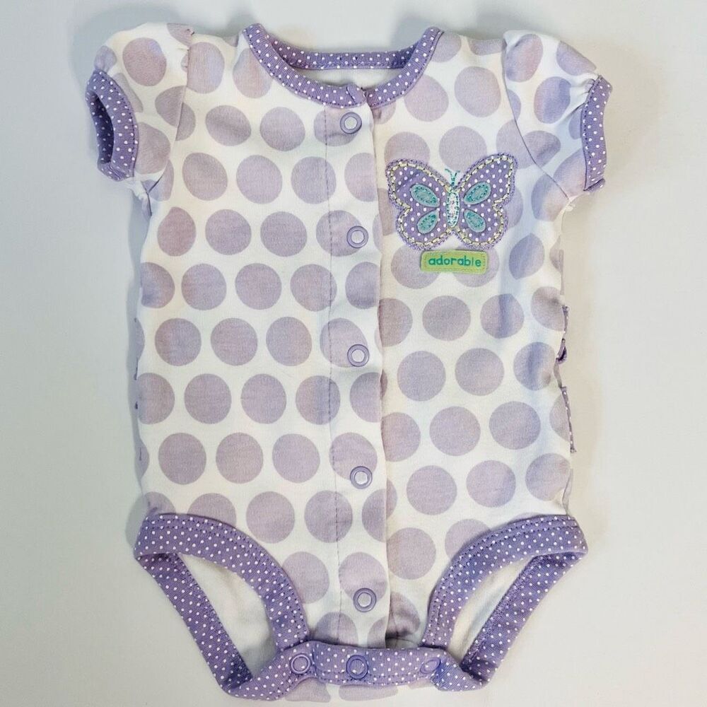 Girls Bundle  3 Bodysuits  Size NB, 0-3m   EUC